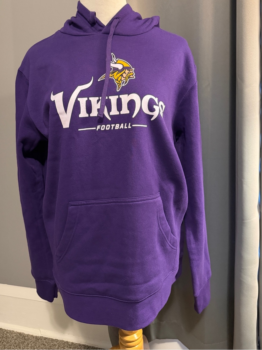 NFL Purple Minnesota Vikings Pullover Hoodie with Team Logo